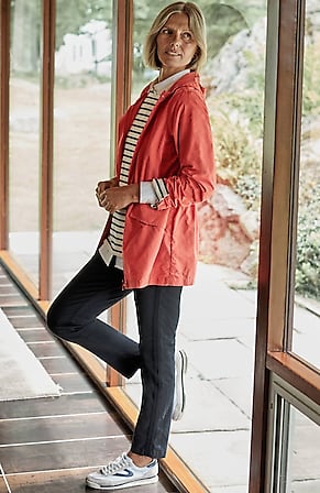 Image for Sateen Slim-Leg Pants