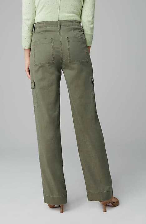 HUPOM Medieval Pants Cargo Pants Knicker High Waist Rise Full Straight-Leg  Green XL 