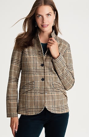 Image for Convertible-Collar Knit Blazer