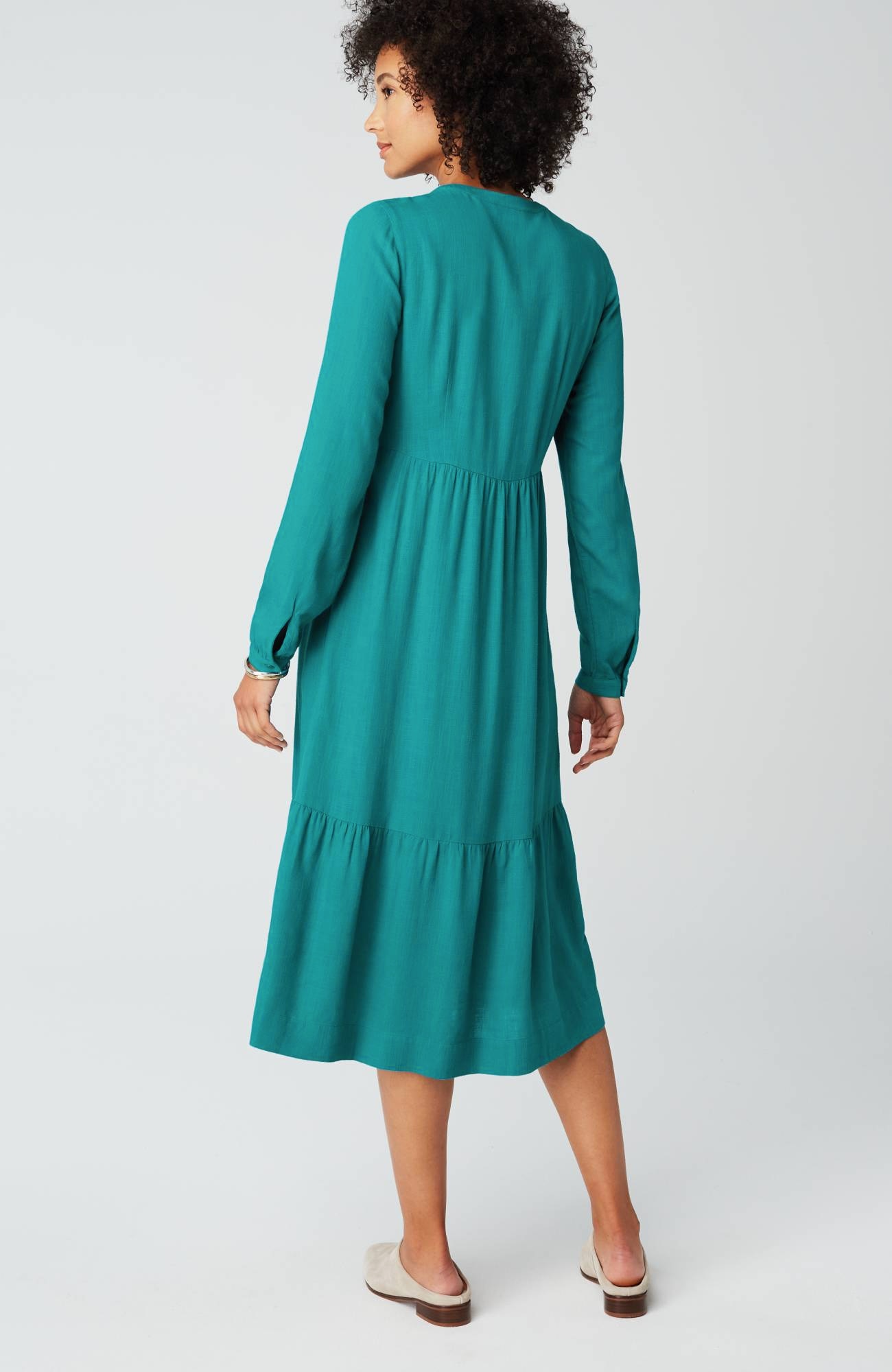 seamed-waist a-line dress