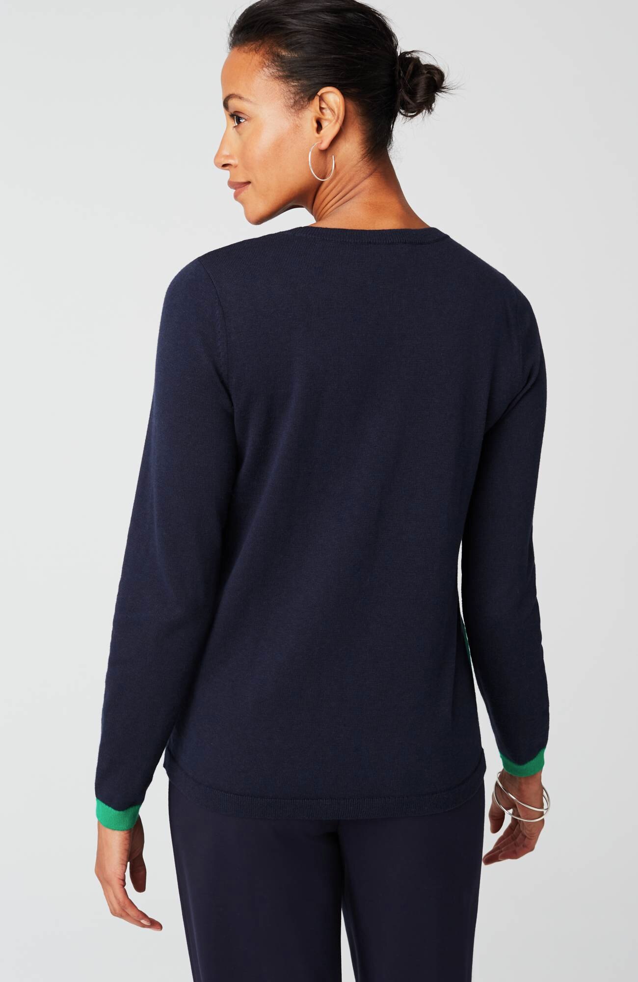 Wearever Contrast-Trimmed Sweater