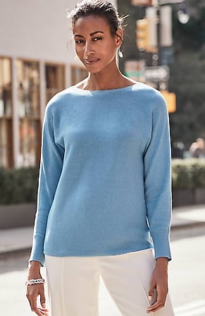 J. Jill Women's Blue Plush Knit Turtleneck Sweater Dress - S – The Resell  Club