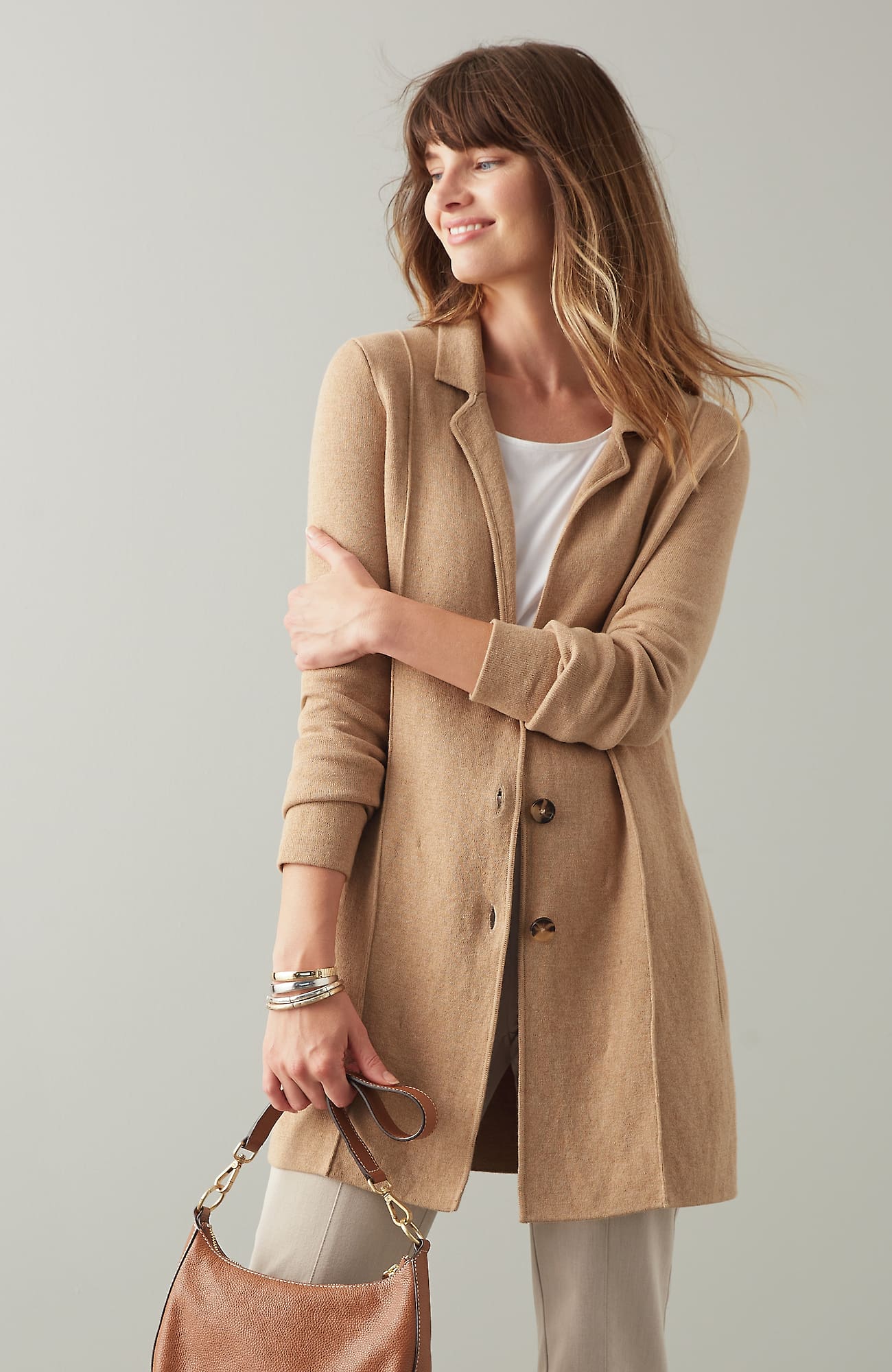 JJILL J.JILL DOUBLE-KNIT BLAZER 