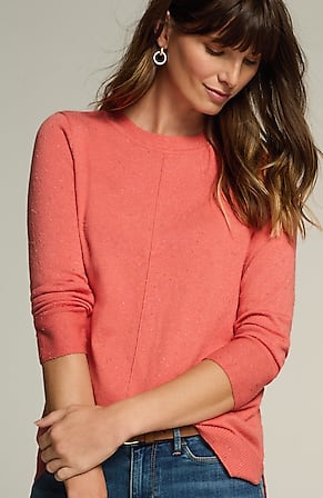 Image for Tweed Pintucked Pullover Sweater