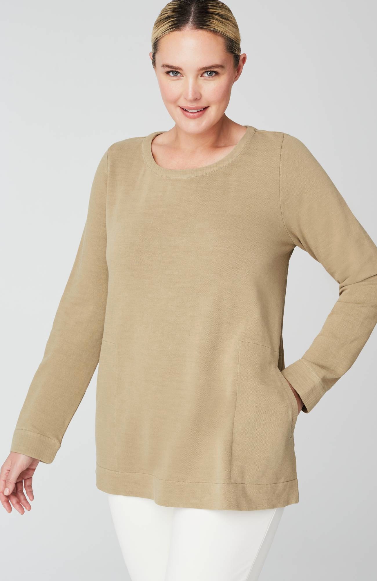 Pure Jill Mineral-Dyed Tunic