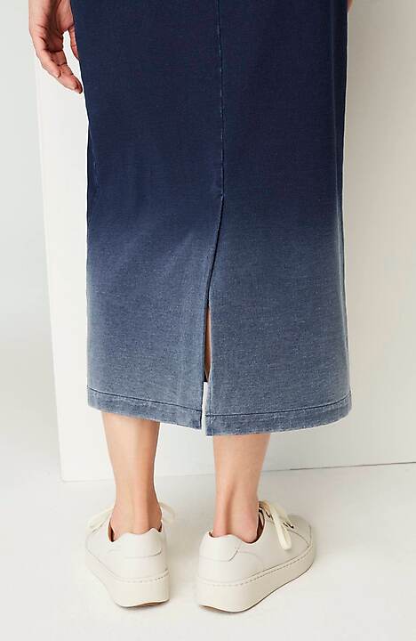 J. Jill Pure Jill Indigo Dip-Dyed Midi Skirt