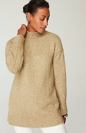 Image for Pure Jill Slub-Textured Seamed Sweater