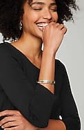 pima 3/4-sleeve v-neck tee