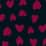 navy blue lovely hearts