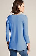 pima 3/4-sleeve v-neck tee