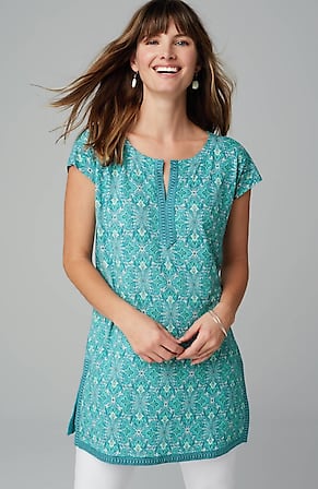 Image for Mixed-Print Tunic