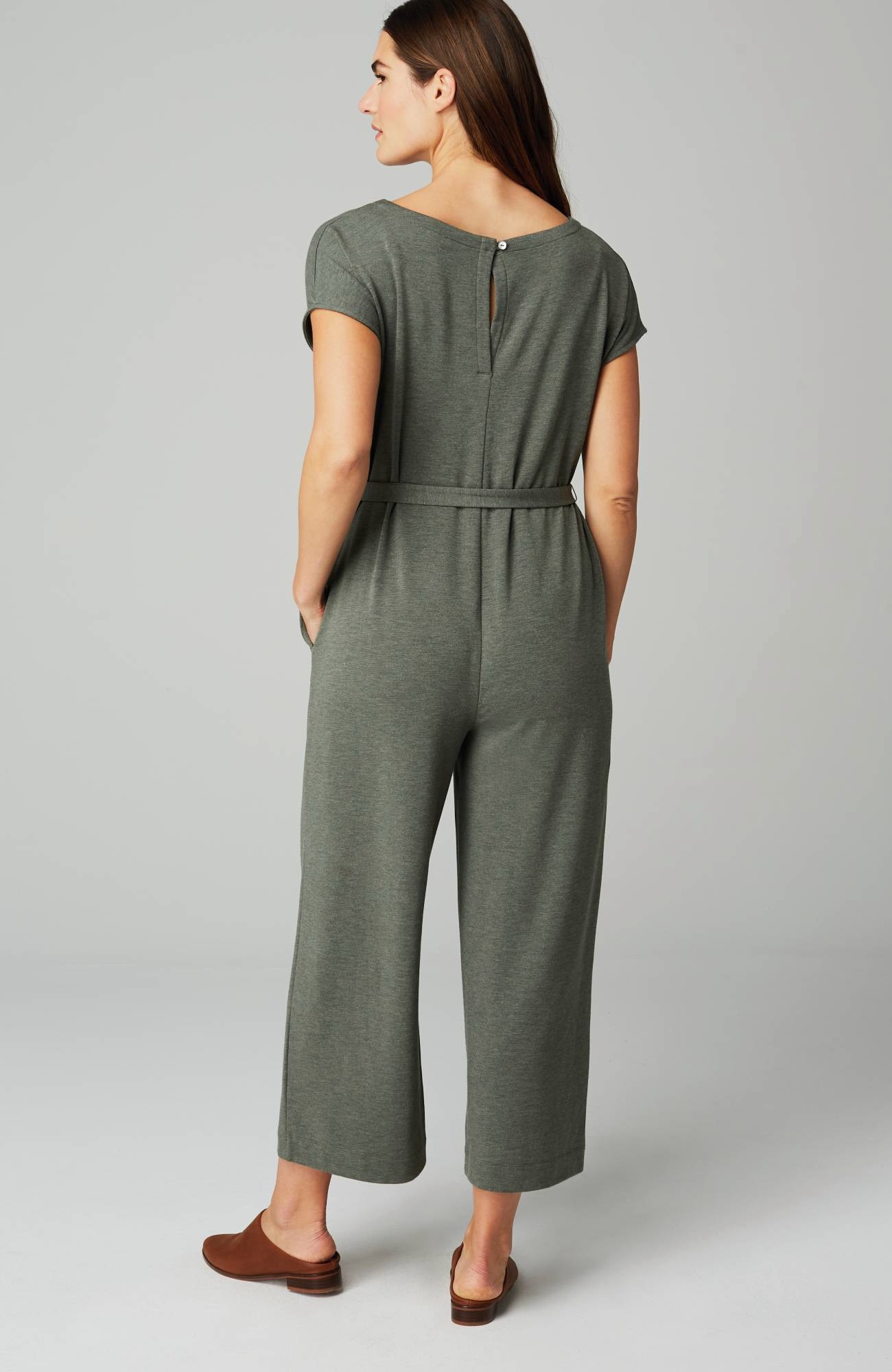 Knit Belted Jumpsuit