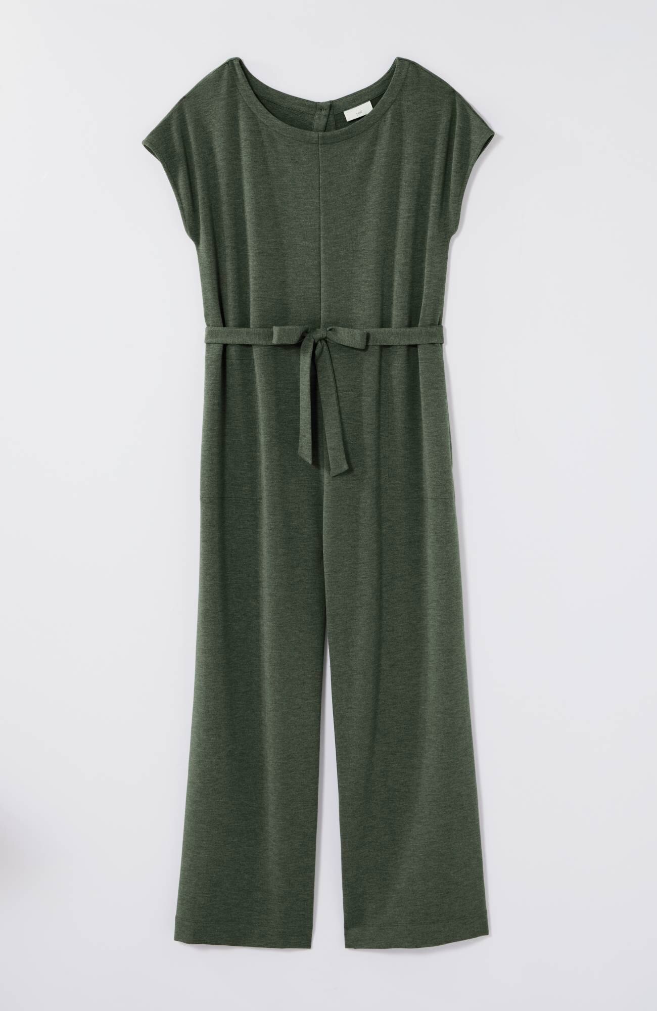 Knit Belted Jumpsuit