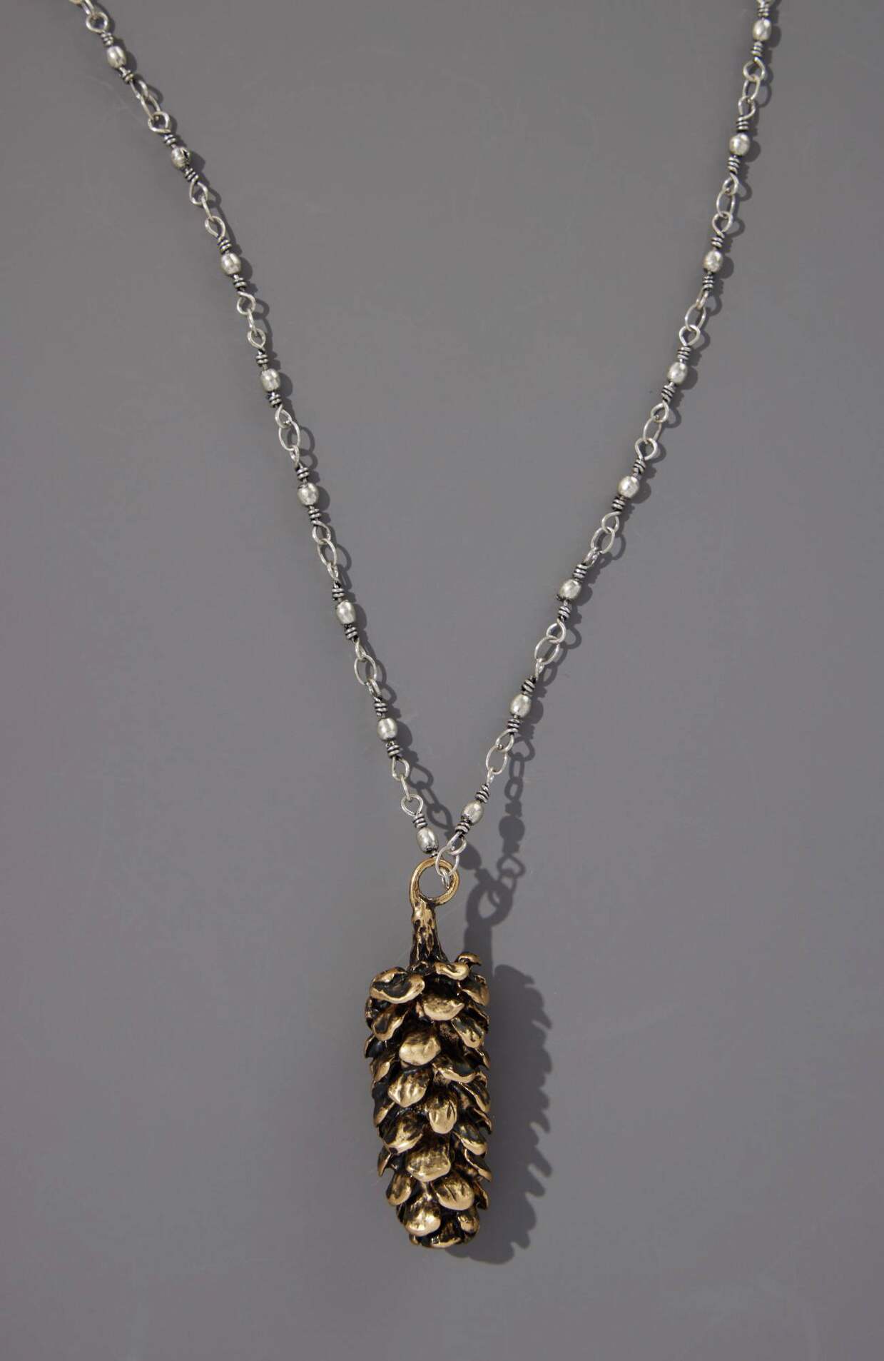 pineapple necklace - petite pineapple pendant, upside down pineapple