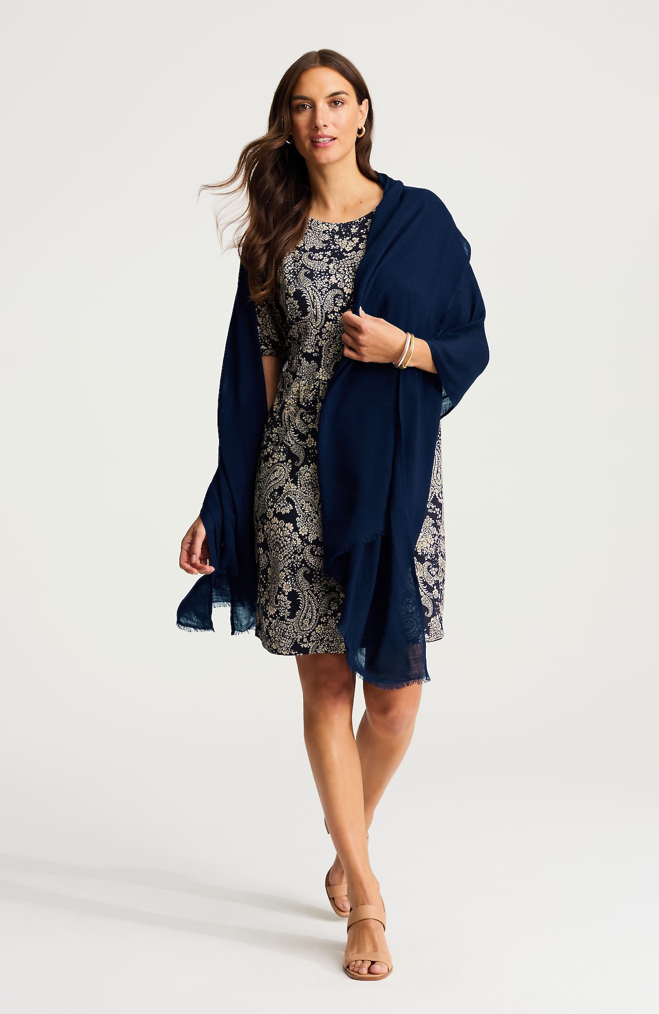 Jjill Lightweight Wrap In Blue