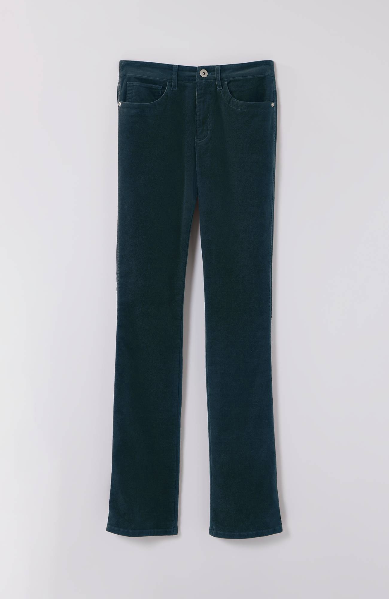 High-Rise Corduroy Boot-Cut Jeans