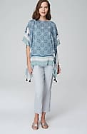 floral medallion poncho