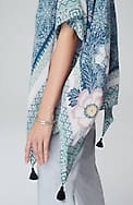 floral medallion poncho