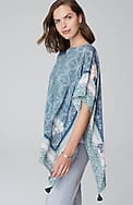 floral medallion poncho