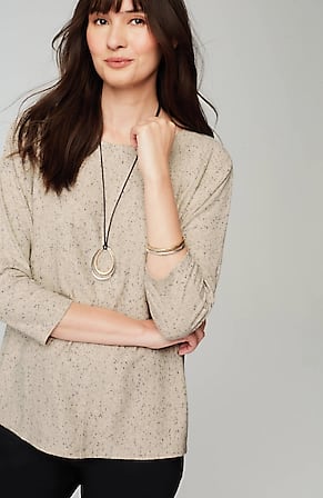 Image for Wearever Marled Seamed Top