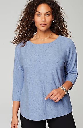 Image for Wearever Marled Seamed Top