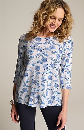 Image for Wearever Ballet-Sleeve Crew-Neck Top