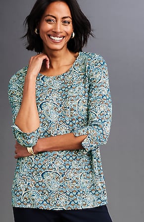 Image for Wearever Ballet-Sleeve Crew-Neck Top