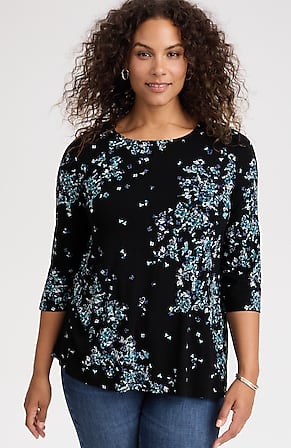 Image for Wearever Ballet-Sleeve Crew-Neck Top