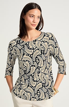 Image for Wearever Ballet-Sleeve Crew-Neck Top