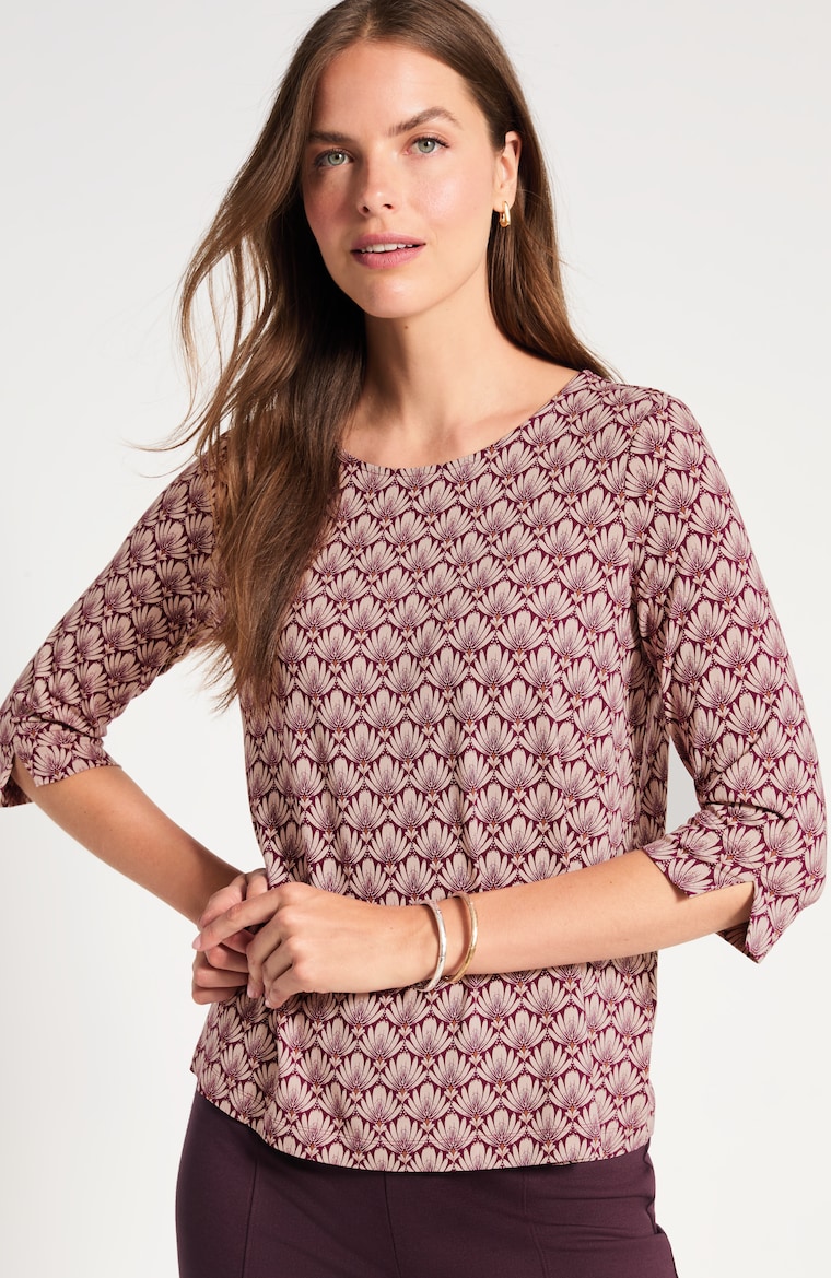 Primary view of the wearever ballet-sleeve crew-neck top