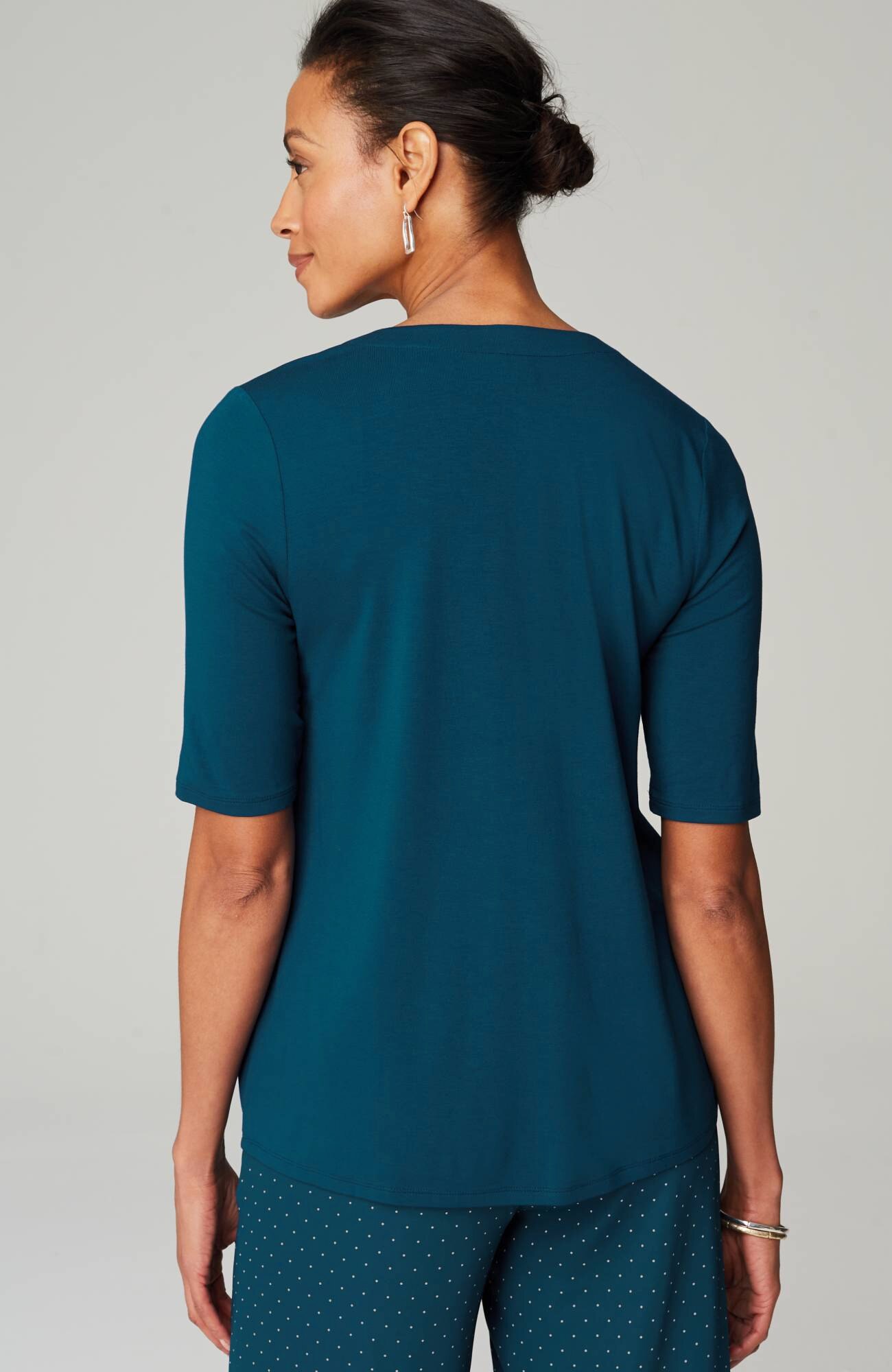 Wearever Shirred-Shoulder Top