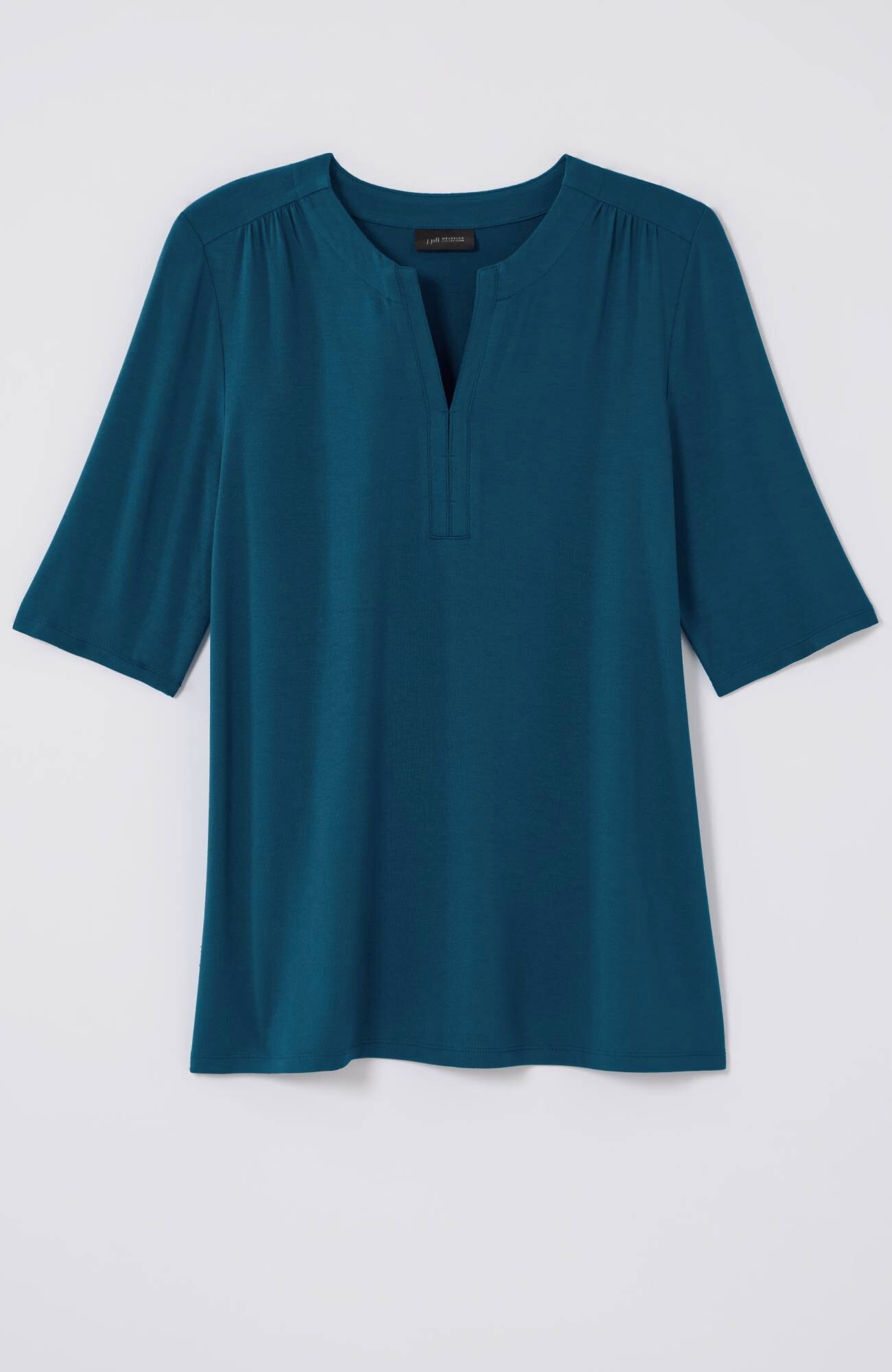 Wearever Shirred-Shoulder Top