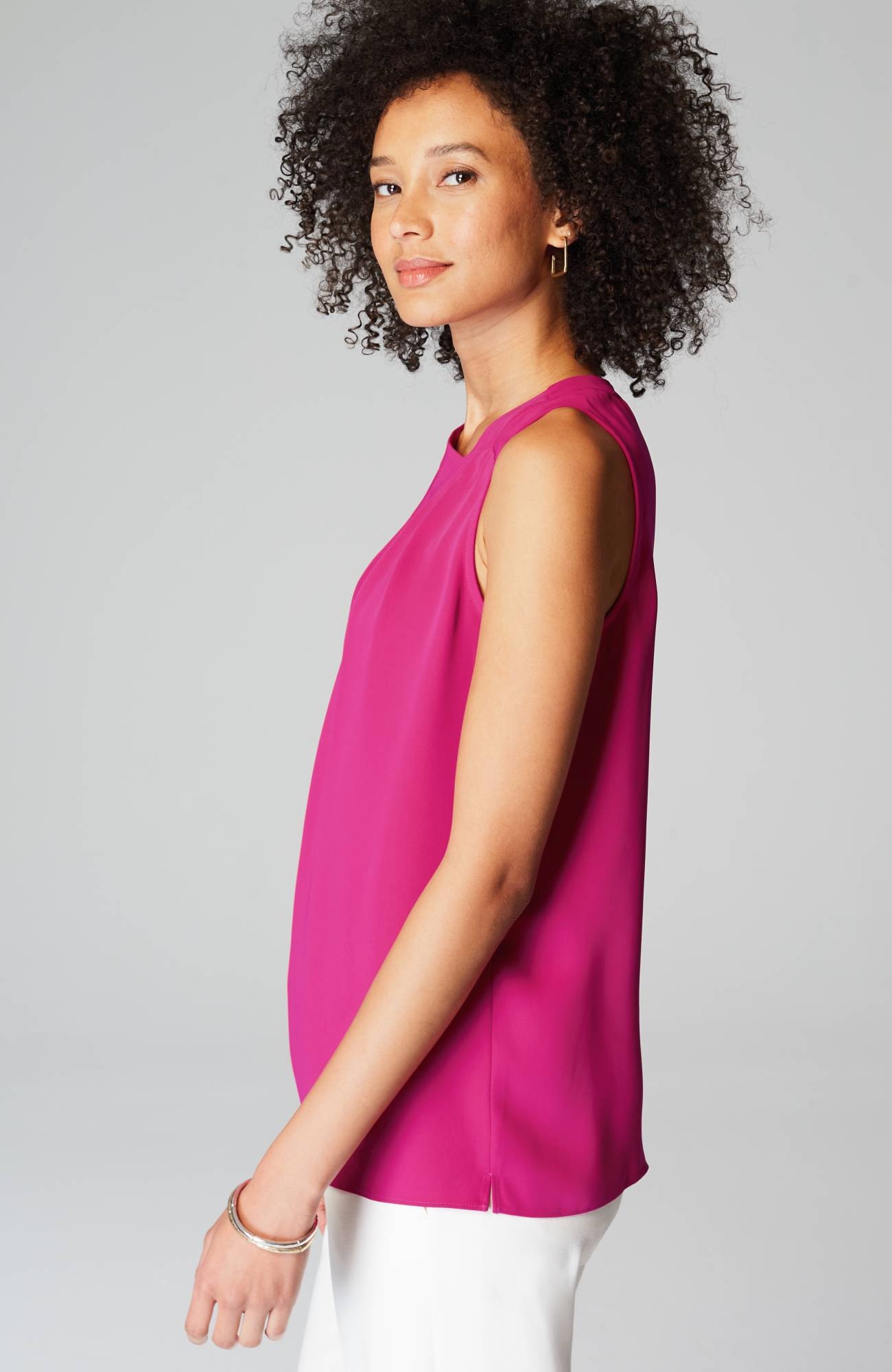 wearever easy-care pleated top