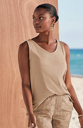 Image for Pure Jill Soft-V-Neck Layering Tank