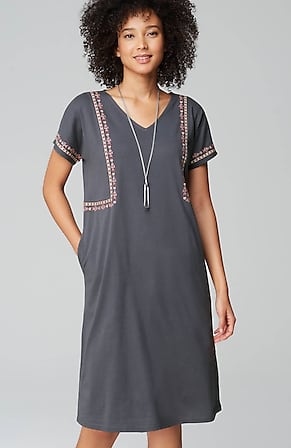 Image for Pure Jill Soft-V-Neck T-Shirt Dress