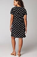 pure jill soft-v-neck t-shirt dress
