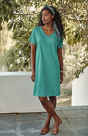 Image for Pure Jill Soft-V-Neck T-Shirt Dress