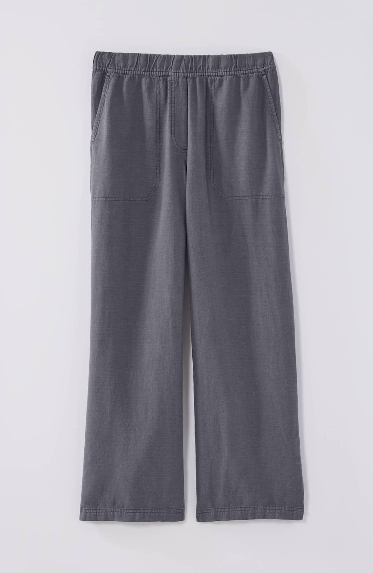 Pure Jill Linen-Blend Wide-Leg Crops