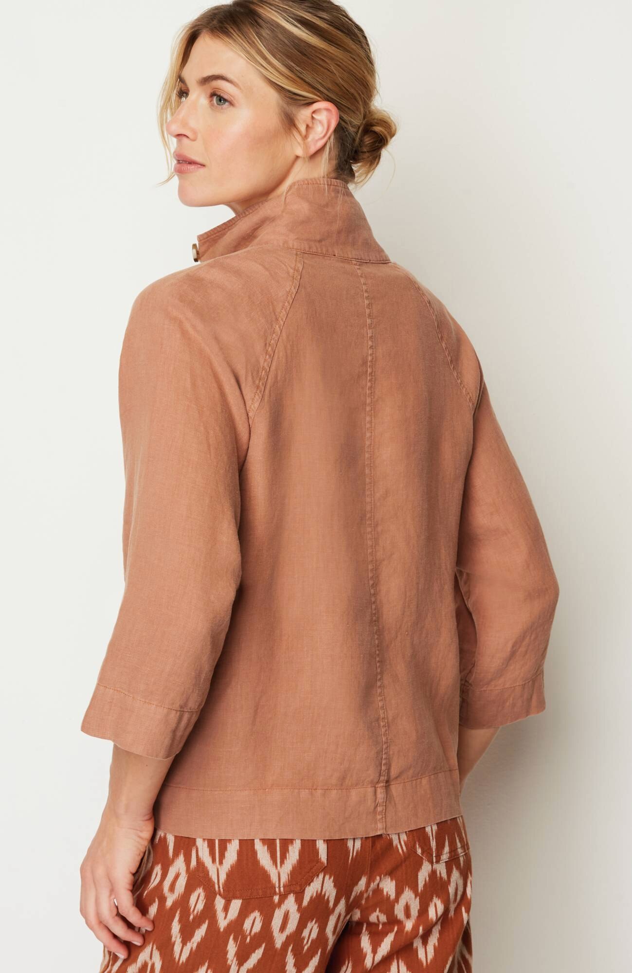 Pure Jill Linen Cropped Jacket