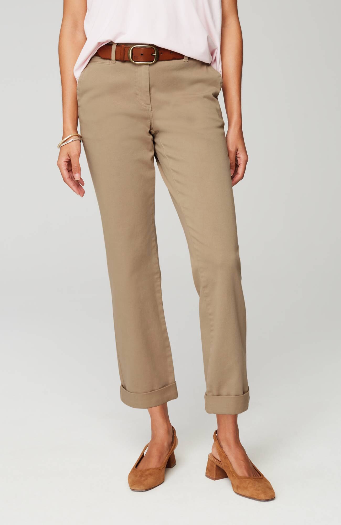 straight-leg chino pants