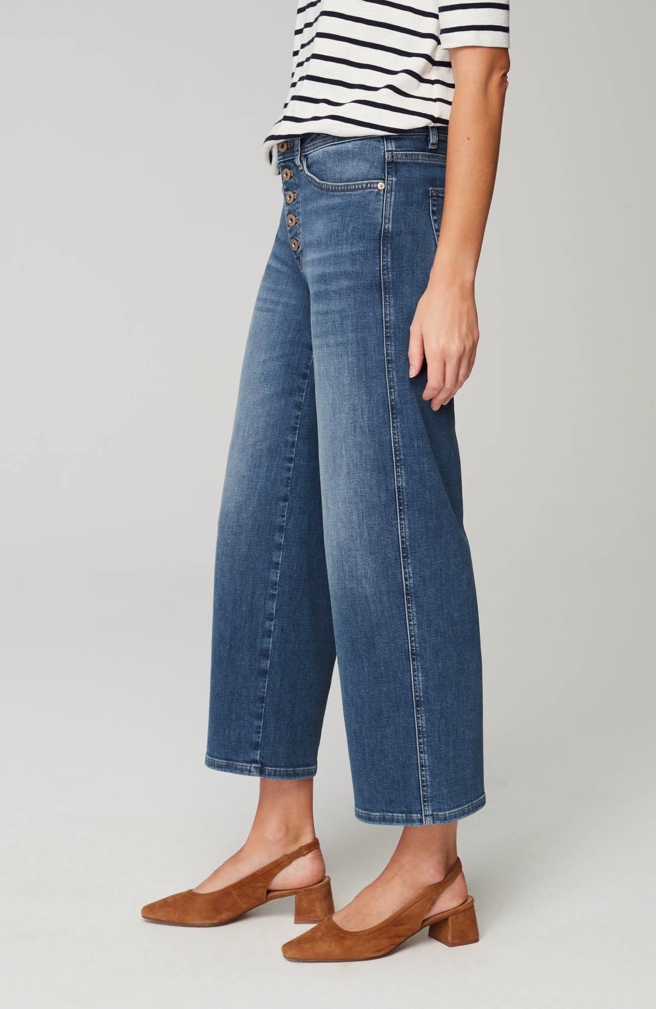 High-Rise Button-Fly Jeans
