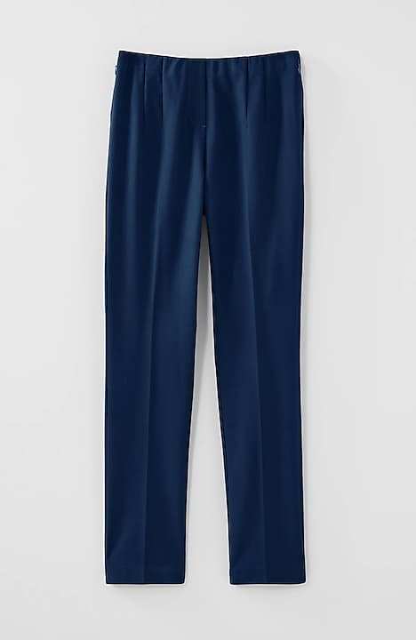 versatile cotton-stretch slim-leg pants