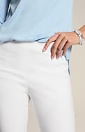 versatile cotton-stretch slim-leg pants