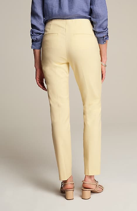 versatile cotton-stretch slim-leg pants