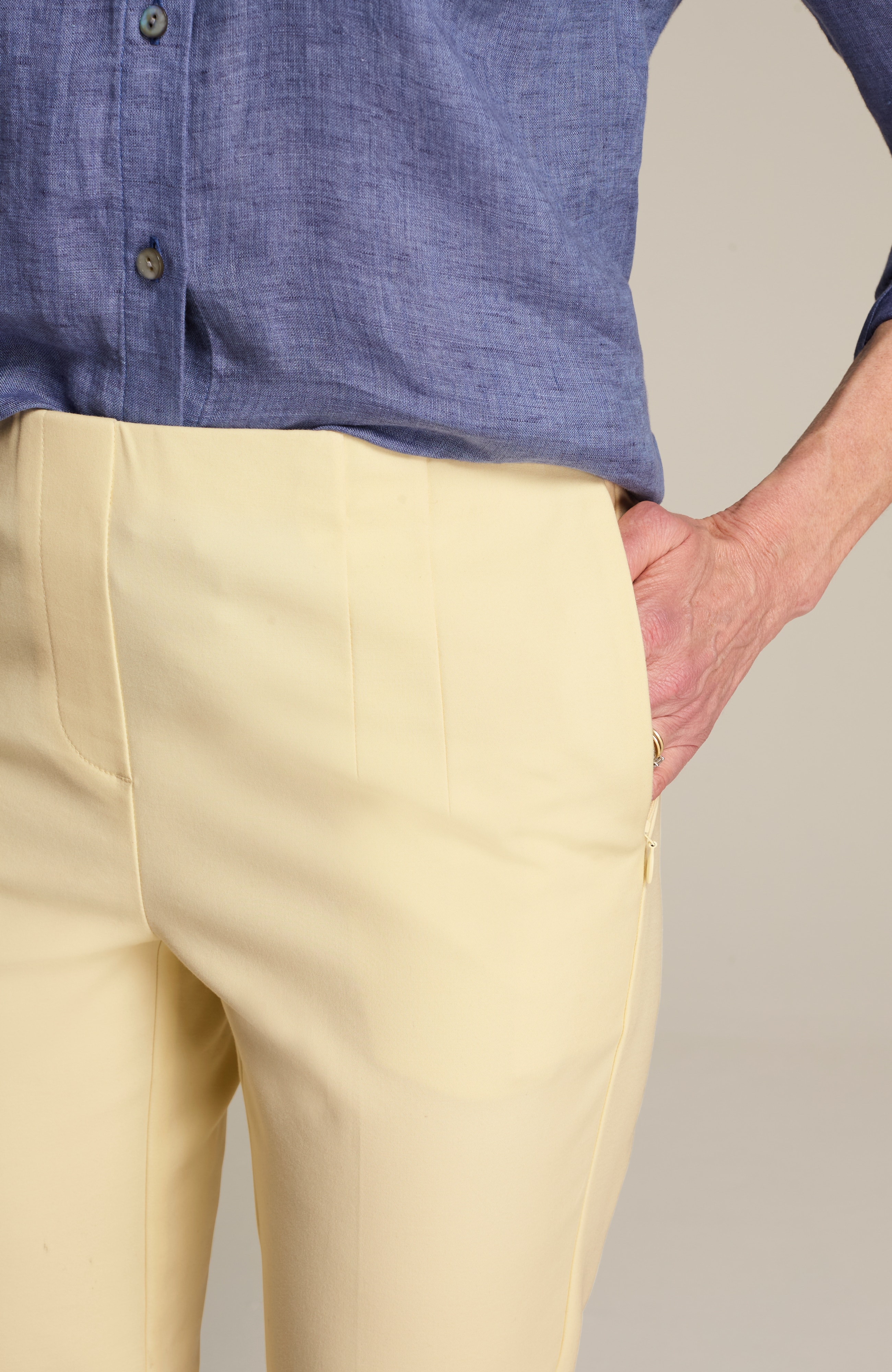 [JILLSTUART]★25SS★韓国人気★Belted Cotton Blend Pants Jil Sander Trousers cotton belted waist | The Fashion Square