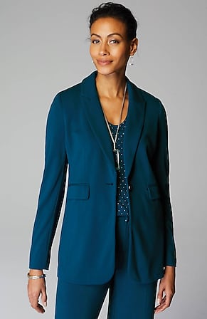 Image for Wearever Double-Face Jersey Notch-Collared Blazer