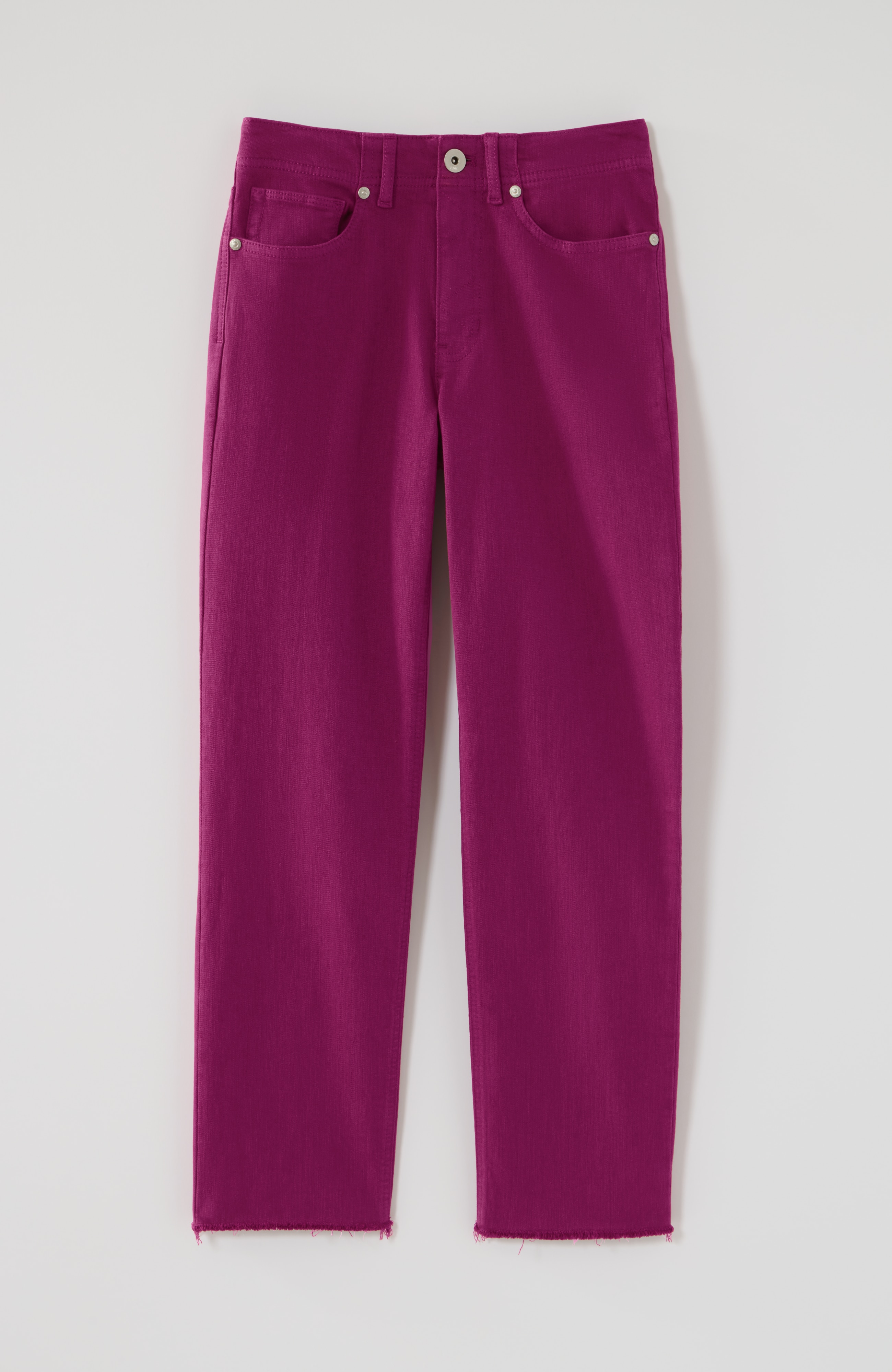 新品即決 HIGH-RISE FRINGE-HEM CROPS | JJill パンツ