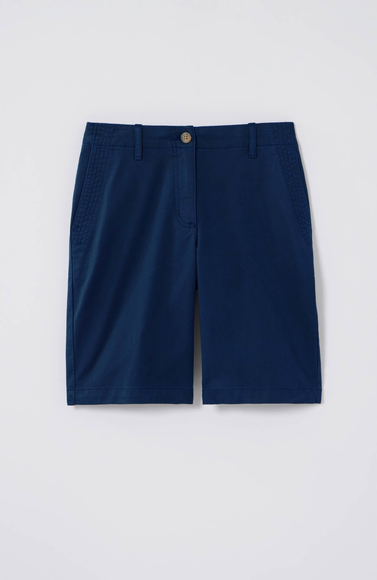 Trapunto-Stitched Chino Shorts