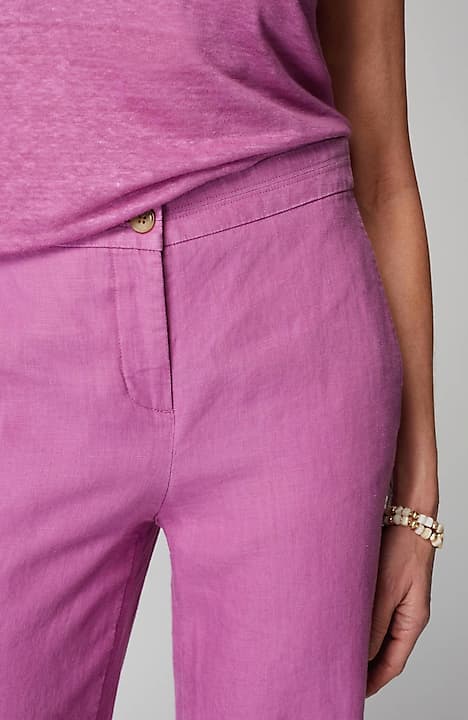 easy linen wide-leg crops