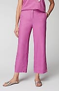 easy linen wide-leg crops